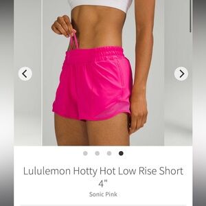 Lululemon Hotty Hot shorts EUC